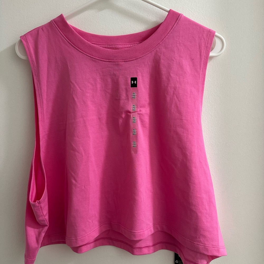 Under Armour Women's Bright Pink Muscle Tee
